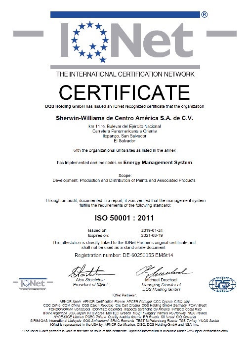 Certificación 50001:2011